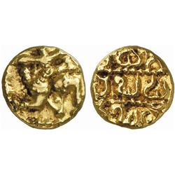INDIAN COINS. POST-GUPTA. Chalukyas of Kalyana. Someshvara IV, 1181-1189 AD. Pagoda. AV 3.51 g. M…