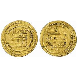 ISLAMIC. ABBASID. Al-Muqtadir, 295-320 AH. Dinar. AV 2.60g. Hamadhan. 313h. With the name of the …