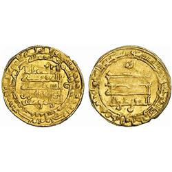 ISLAMIC. ABBASID. Al-Muqtadir, 295-320 AH. Dinar. AV 4.27g. Madinat al-Salam. 307h. With the name…