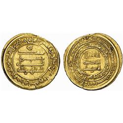 ISLAMIC. ABBASID. Al-Qahir, 320-322 AH. Dinar. AV 4.22g. Suq al-Ahwaz. 321h. Album 250. Very fine…
