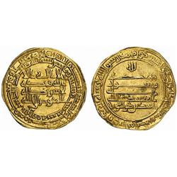 ISLAMIC. TULUNID. Ahmad b. Tulun, 254-270 AH. Dinar. AV 3.53g. al-Rafiqa. 266h. This early date u…