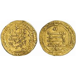 ISLAMIC. ZIYARID OF TABARISTAN. Mardawij b. Ziyar, 315-323 AH. Dinar. AV 3.86g. Mah al-Basra. 318…