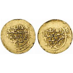 ISLAMIC. AMIRS OF WAKHSH. Abu’l-‘Abbas Muhammad b. Ahmad, fl. 618 AH. Dinar. AV 3.43 g. Mint (Wak…
