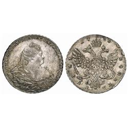 Russian Coins and Historical Medals. Anna, 1730-1740. Rouble 1740 (Moscow). 25.80 gm. Bit 209, Di…