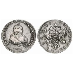 Russian Coins and Historical Medals. Elizabeth I, 1741-1761. Rouble 1742 ???. 25.41 gm. Struck ov…