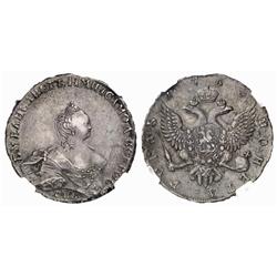 Russian Coins and Historical Medals. Elizabeth I, 1741-1761. Rouble 1755 ???-?I. Bit 275, Sev 165…
