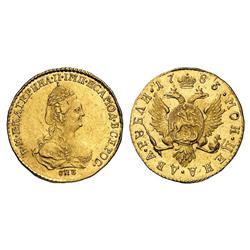 Russian Coins and Historical Medals. Catherine II, 1762-1796. 2 Roubles 1785. GOLD. 2.37 gm. Fr 1…