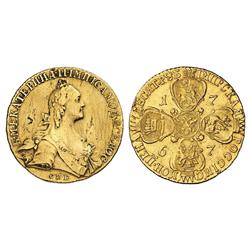 Russian Coins and Historical Medals. Catherine II, 1762-1796. 10 Roubles 1767 ???-?I. 12.95 gm. B…