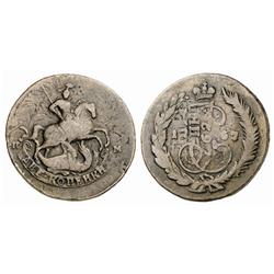 Russian Coins and Historical Medals. Catherine II, 1762-1796. 2 Kopecks 1767 ???. 18.76 gm. Overs…