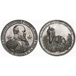 Russian Coins and Historical Medals. MEDALS OF ALEXANDER III. Medal. Silver. 81 mm. 303.21 gm. By…