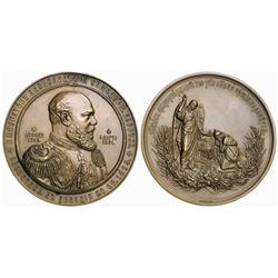 Russian Coins and Historical Medals. MEDALS OF ALEXANDER III. Medal. Bronze. 81 mm. By P. Stadnit…