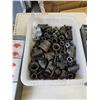 Image 2 : BIN OF IRON FITTING AND 2 PARTS TRAYS OF NUTS