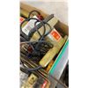 Image 8 : 2 TRAYS OF TOOLS, DOOR HARDWARE, SOCKETS AND MORE