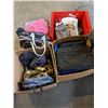 Image 1 : 4 BOXES OF HANDBAGS, BACKPACKS, LAPTOP BAGS AND MORE