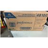 Image 2 : CASE OF PREFERENCE 48100 2-PLY WHITE FLAT BOX FACIAL TISSUE WITH COLOR CONTRAST SHEETS - RETAIL $102