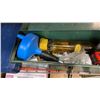 Image 8 : TOOLBOX WITH CONTENTS, CAMP STOVE AND TIRE CHAINS