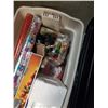 Image 2 : TOTE OF CHRISTMAS DECORATIONS, ORNAMENTS, WRAPPING PAPER