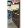 Image 8 : 5 DRAWER LATERAL SHOP CABINET 2 LIFT FRONT DOORS AND 3 DRAWERS ALL WITH SLIDE OUT SECTIONS