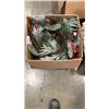 Image 2 : 3 BOXES OF CHRISTMAS DECOR AND FIGURES