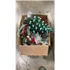 Image 2 : 2 BOXES OF CHRISTMAS DECOR, WREATH