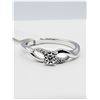 Image 2 : STERLING SILVER DIAMOND "PROMISE" RING, 5 DIAMONDS (0.05CTS), W/A $510.00, SIZE 6