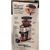 Image 2 : HAMILTON BEACH 18 SETTING BURR COFFEE GRINDER - TESTED WORKING, RETAIL $57
