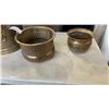 Image 2 : BRASS BUCKETS, VASE, BOWL