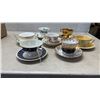 Image 2 : 7 CHINA CUPS AND SAUCERS: WEDGEWOOD, ROYAL ALBERT, ROYAL WINTON AND GERMAN LETTN