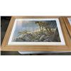 Image 2 : 2 ROBERT BATEMAN PRINTS - FAMILY GATHERING AND EXCURSION COUGAR AND KIDS