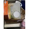 Image 2 : BOX AND BAG OF ESTATE GOODS, COLLECTOR PLATES, DOLL, WOOD CARVINGS, ETC
