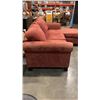 Image 2 : RED MICROFIBER SOFA WITH REVERSIBLE CHAISE