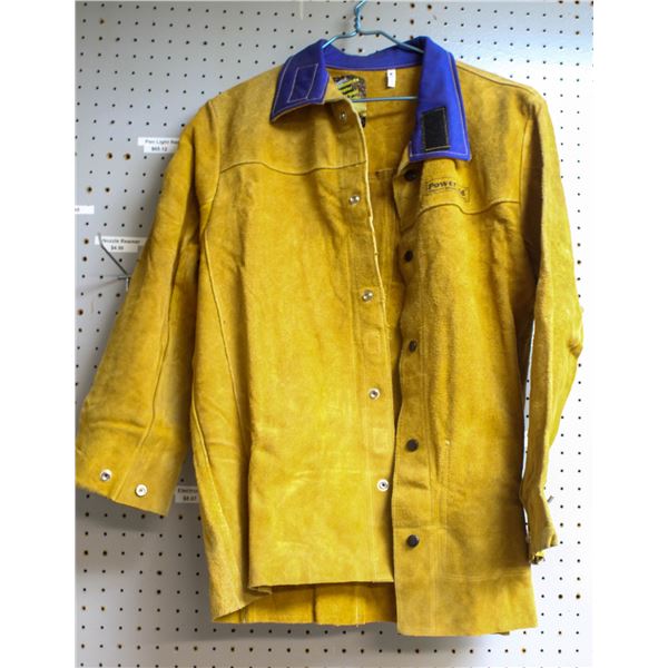 POWERWELD LEATHER WELDING JACKET; SIZE M