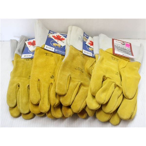 4 PK OF WERKREW & ONTARIO GLOVE KEVLAR WELDING