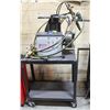 WATTS INDUSTRIAL PIPE CUTTING MACHINE ON STAND C/W