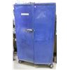 BLUE INDUSTRIAL 3 TIER ROLLING TOOL CABINET W/