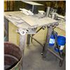 Image 5 : LOT OF 2 HD STEEL WORK TABLES W/ 2 BARRELS OF