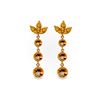 Image 1 : Genuine 8.7 ctw Citrine Earrings 14KT Rose Gold - REF-53Z6N