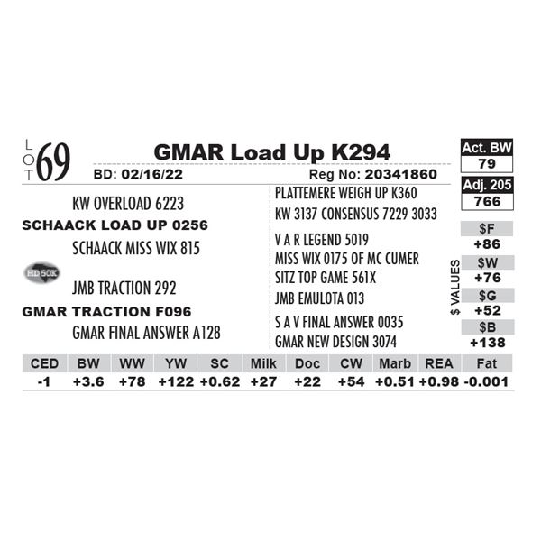 GMAR Load Up K294