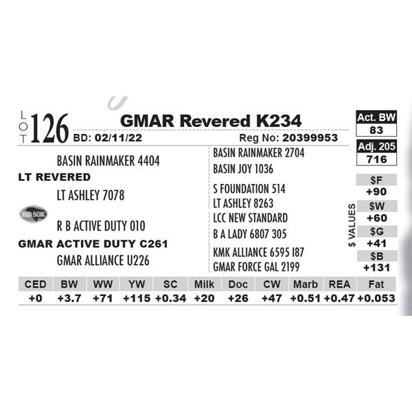 GMAR Revered K234