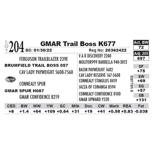 GMAR Trail Boss K677