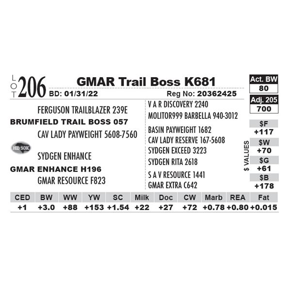 GMAR Trail Boss K681