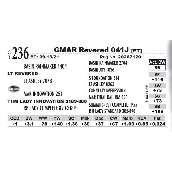 GMAR Revered 041J