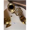 Image 3 : Brass Collection 3 Pots & Stand
