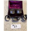 Image 1 : Heitzman & Sons Sterling Napkin RIngs In Box Plus 3 Plated