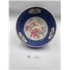 Image 1 : Victorian Blue Floral Serving Dish 8"