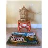 Image 1 : Wood Bird Cage - Stool - Hook Rug
