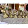 Image 1 : English Bell Weights 6 Pieces 14Lb 7lb 4lb 4lb 2lb 1lb