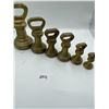 Image 2 : English Bell Weights 6 Pieces 14Lb 7lb 4lb 4lb 2lb 1lb