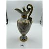 Image 1 : Cantagalli Maiolica Ewer Snakes Handle 12"