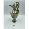 Image 2 : Cantagalli Maiolica Ewer Snakes Handle 12"